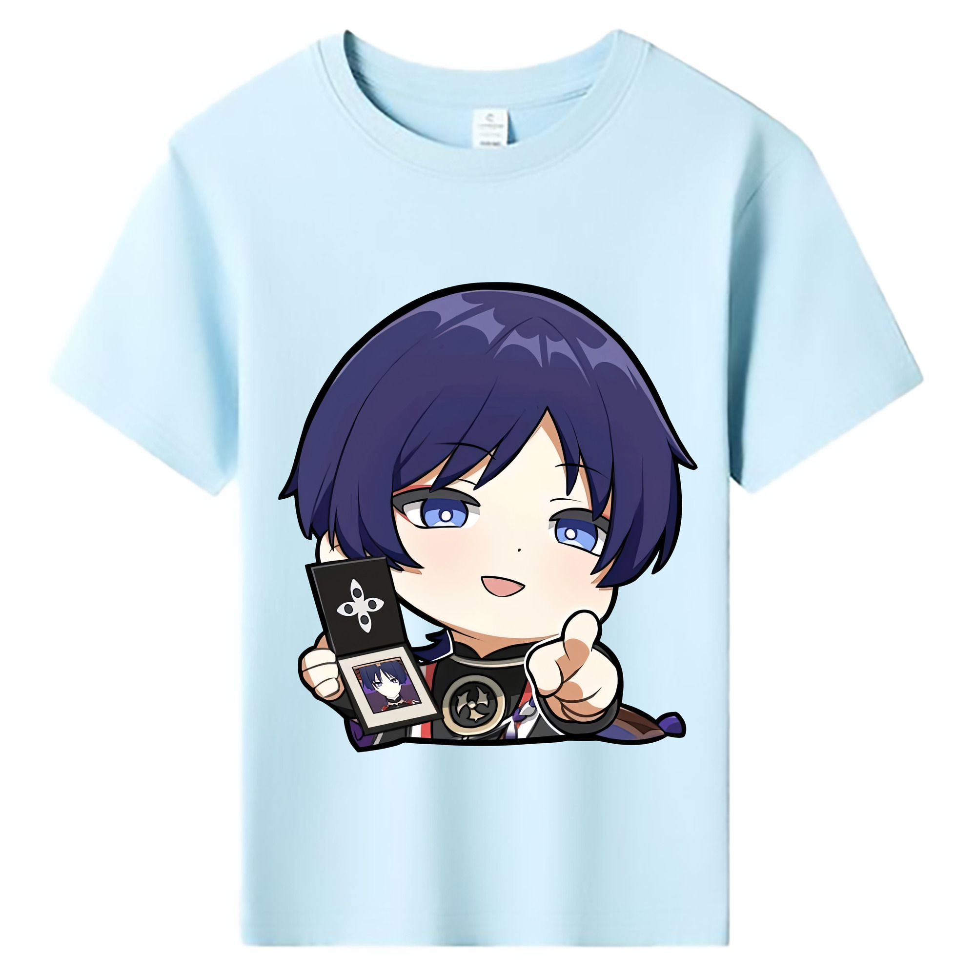 げんし神 さんペい genshin Sanpei 綿100％キッズTシャツ（フロントプリント）